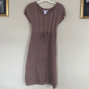 Candies knit mid length short sleeve sweater dress